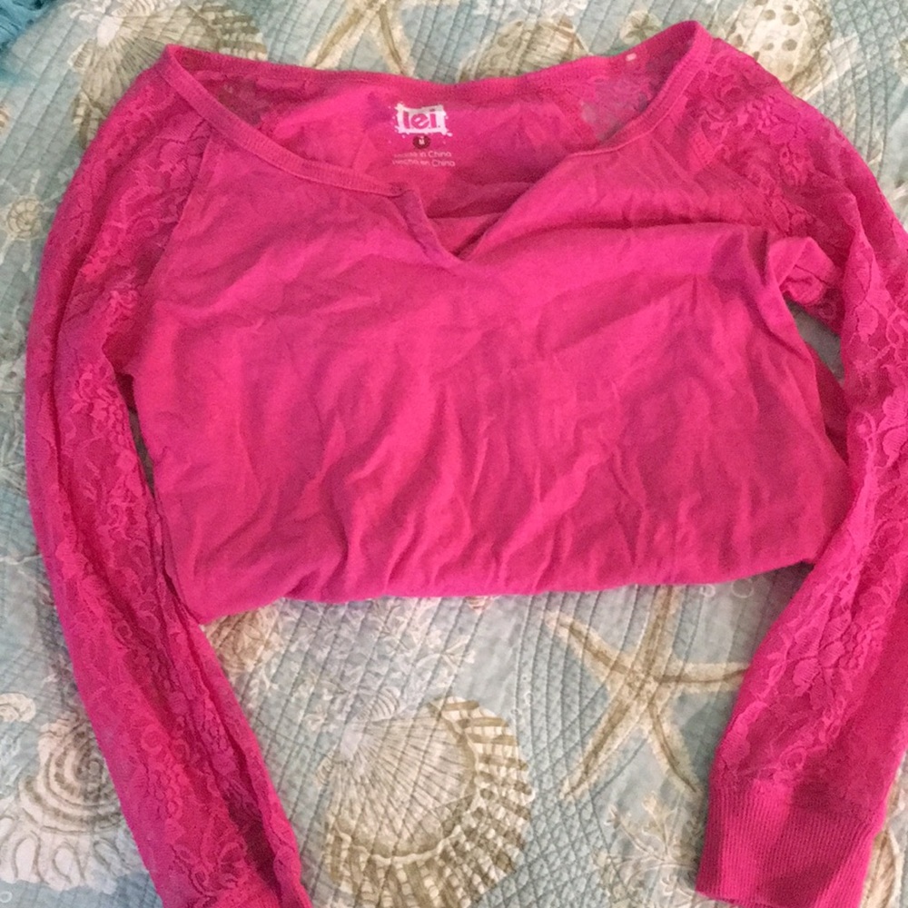 Pink Lace Top